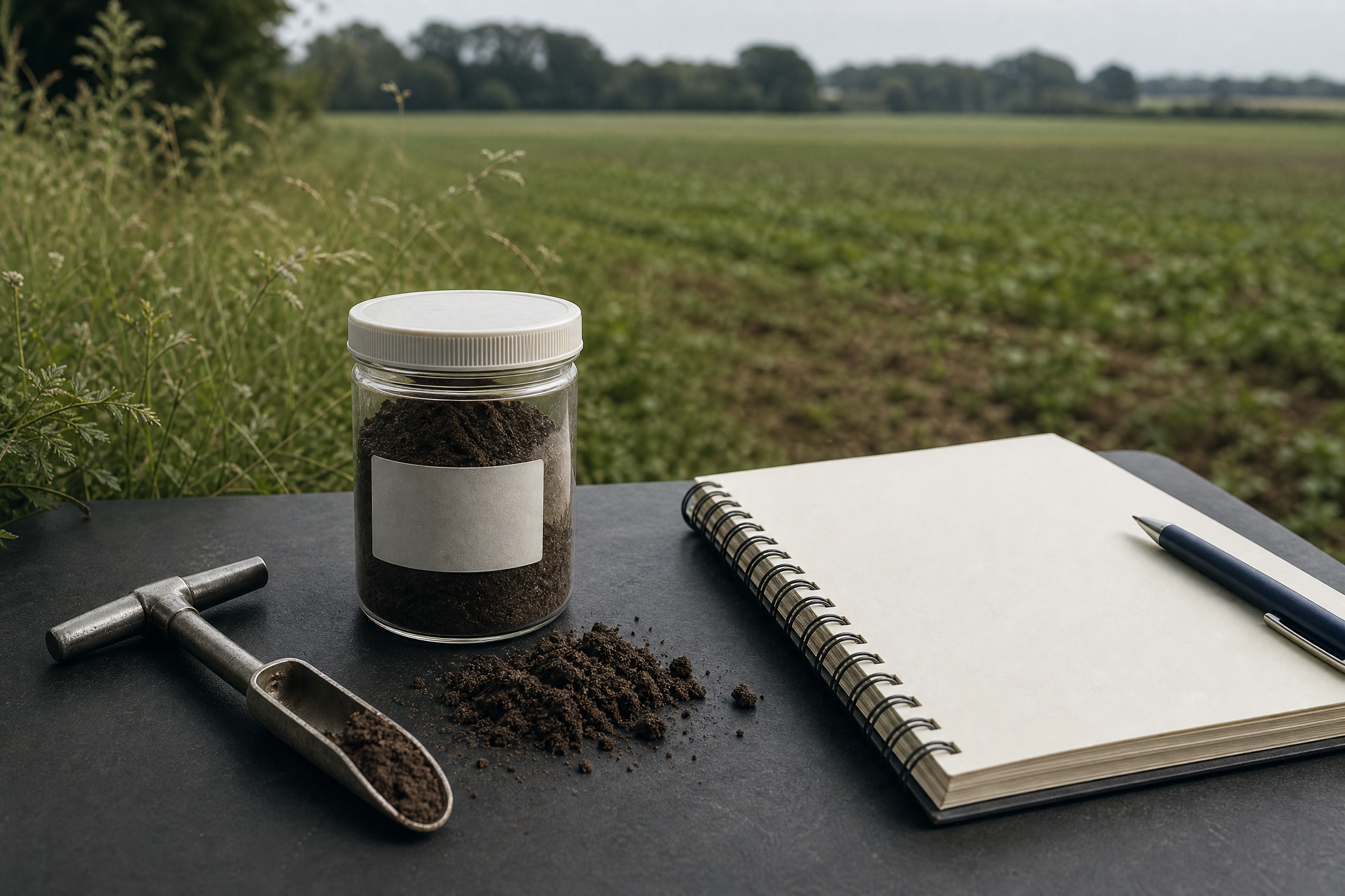 Soil sample and tools for field documentation